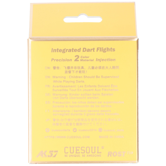 Cuesoul integrierte Dart Flights AK7, Standard S, grau weiß, 9 image