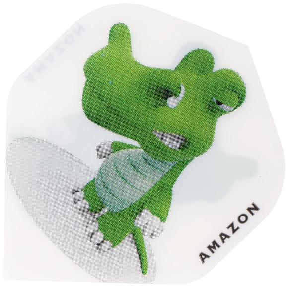 Krokodil Dart Flight weiß mit Motiv, 3 Stück, 7 image