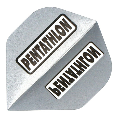 Pentathlon HD100 Dart Flights, silber, 3 Stück