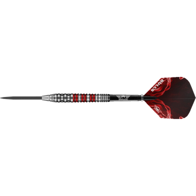 Bull's NL Smoke Red Flare Steeldart 90%, Gewicht: 24g