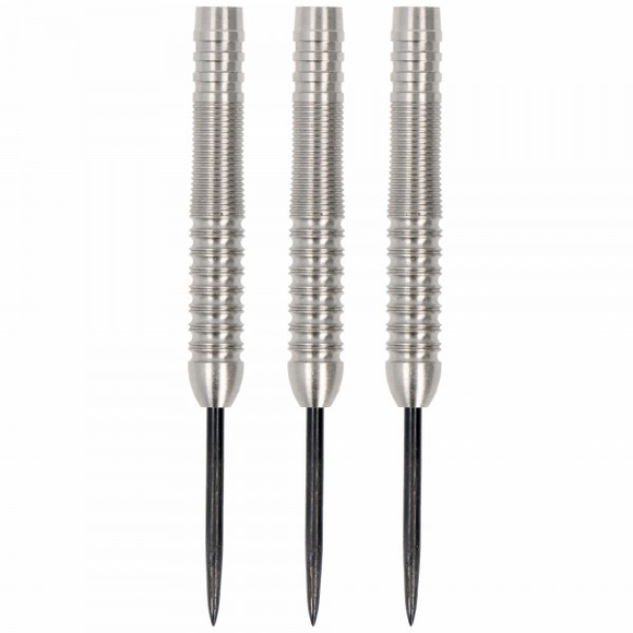 Steeldart Barrel silber mit Grip Rillen, 24 Gramm