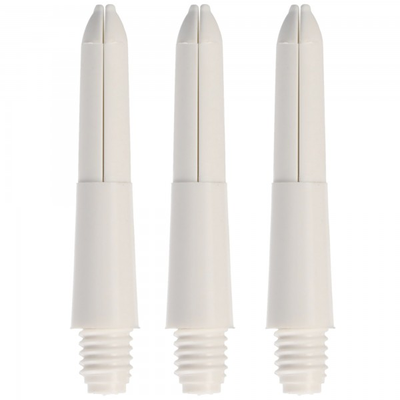 Nylon Schäfte weiß, 3,3 cm, 3 Stück