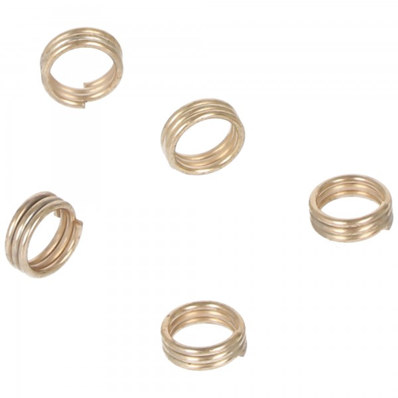 Federschaftringe, Schaftringe Goldfarben, 5 Stück