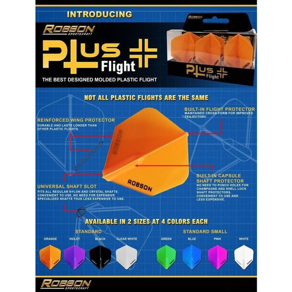 Robson Plus Crystal Clear Flights, Flight Form: Standard / No2, Farbe: Pink, 5 image