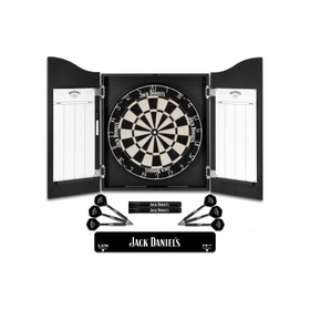 Jack Daniels Home Dartcenter Cabinet mit Dartboard und Zubehör