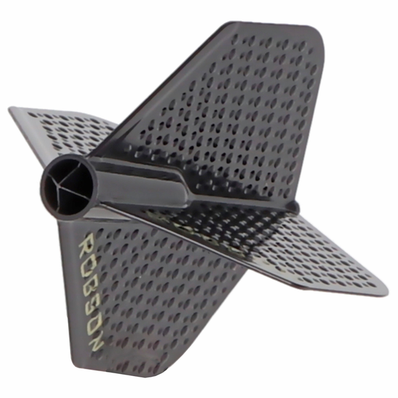 ROBSON PLUS DIMPLED BLACK NO.2 DART FLIGHTS, 3 image