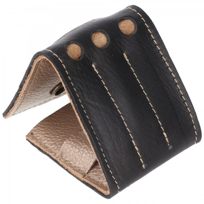 Leder Darttasche schwarz, für 3 Dartpfeile, von Hand gefertigt