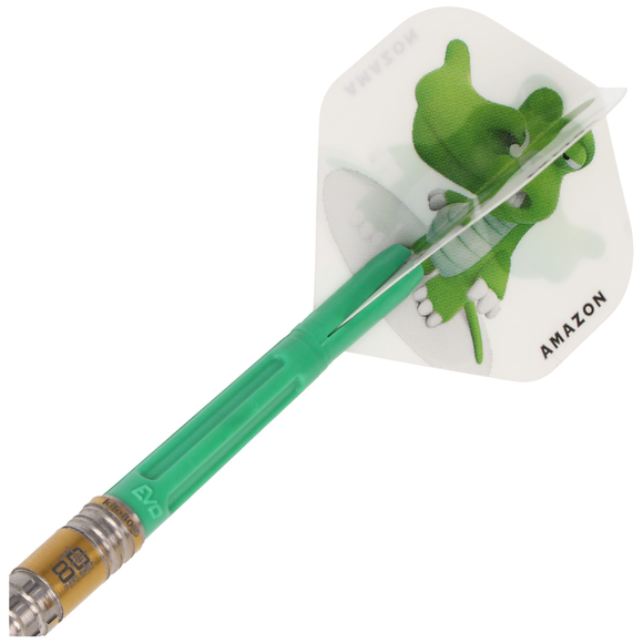 Krokodil Dart Flight weiß mit Motiv, 3 Stück, 4 image