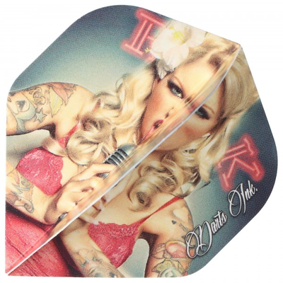 Designa Dartflight Mädchen mit Mikrofon, Std, 3 Stück