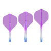 Caliburn SUP Flights - Moulded Flight & Shaft - Standard No2 - Two Tone Blau Lila, Länge: Kurz