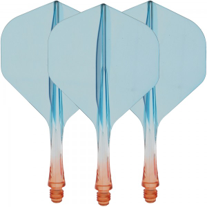Caliburn SUP integrierte Dart Flights, No2, blue orange clear