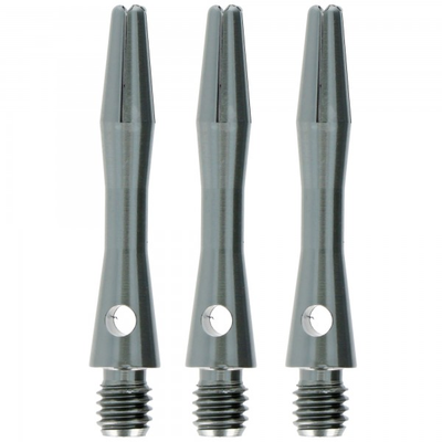 Aluminium Dart Shaft Gun Metal, Extra Short, 3 Stück