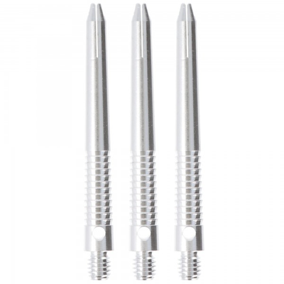 Aluminium Schaft silber sharkskin, 48mm, 3-er Set