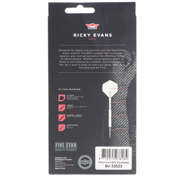 Bulls Ricky Evans E2 Steeldart, Rapid, 80% Tungsten, 9 image