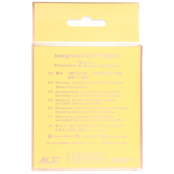 Cuesoul integrierte Dart Flights AK7, Standard L, lila weiß, 7 image