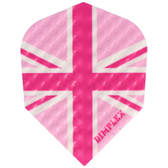 Harrows Dimplex Dartflight, Union Jack, Standard, pink, 3 Stück, 10 image