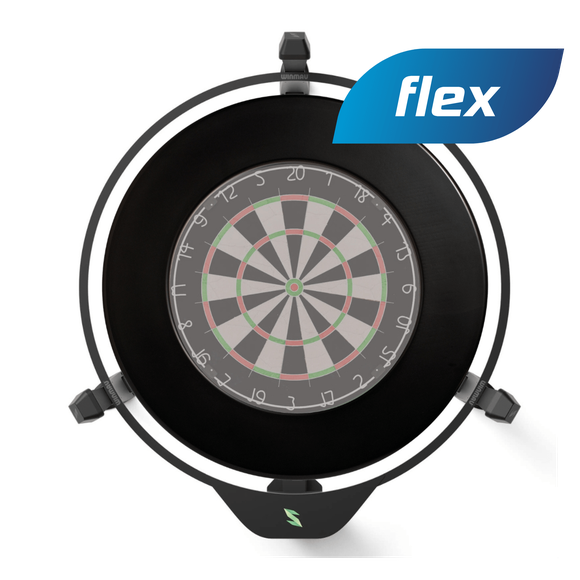 Scolia Home 2 FLEX | Set inkl. LED Beleuchtungsring | Steeldart-Autoscoring-System, Home 2 Beleuchtung: mit LED Ring