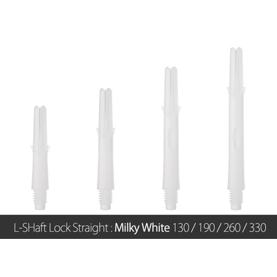 L-Style - Locked Straight Shaft - Milky White, Länge: 190