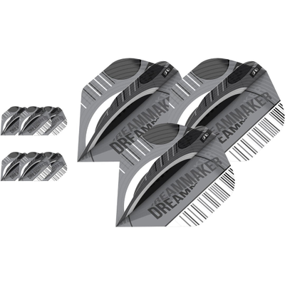 Target Dimitri Van den Bergh ECHO Flights 3 Sets, Farbe: Silber, Form: No.2