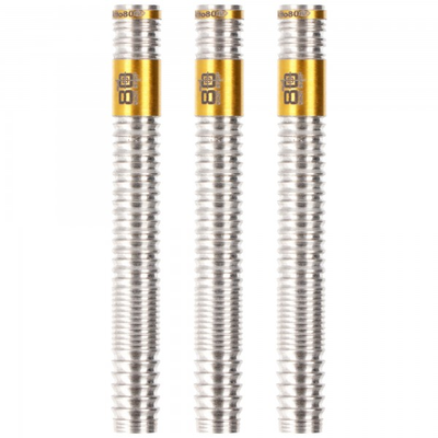 16 Gramm Softdart Barrel silber und goldfarben mit PVD Gold Beschichtung