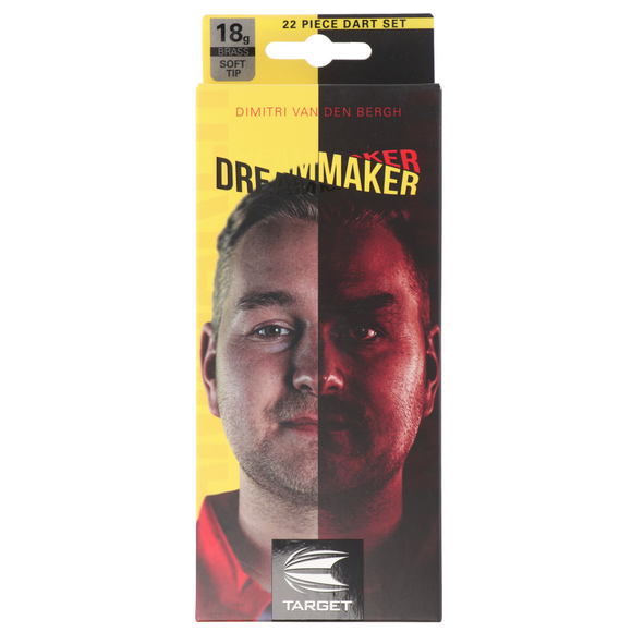 Softdart-Set, 22teilig, Dimitri Van den Bergh, Brass, 18 Gramm, 6 image
