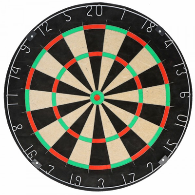 Sisal Dartboard BullOut mit Stahlkanten, ohne Werbung
