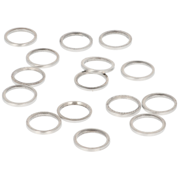 Winmau Pro-Lock Rings 8411 Schaftringe Edelstahl Silber schmal, 15 St., 3 image