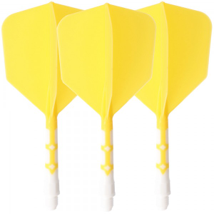 Cuesoul integrierte Dart Flights AK7, Standard M, gelb weiß