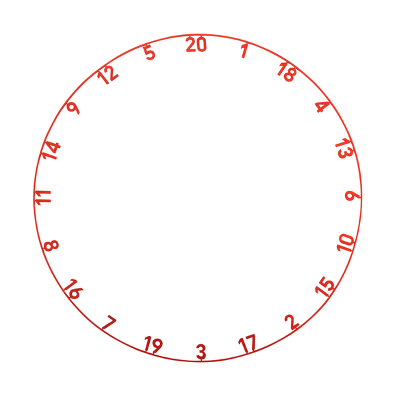 Precise180 | OnePiece Lasercut Number Ring | Inferno Red, Farbe / Coating: Inferno Red, 4 image