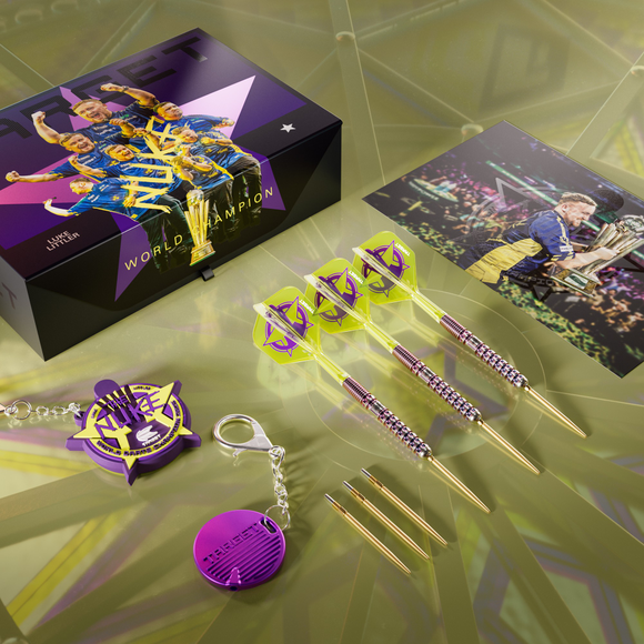 Target Luke Littler World Champion 90% Swiss Point Steeldarts  23g, 3 image