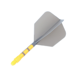 Cuesoul integrierte Dart Flights AK7, Standard M, grau gelb