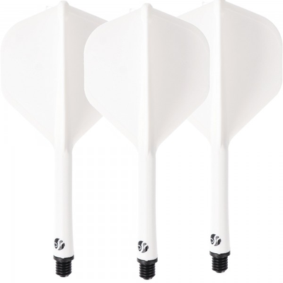 Shot Dart Flight und Shaft, Standard, weiß medium, 31,2mm