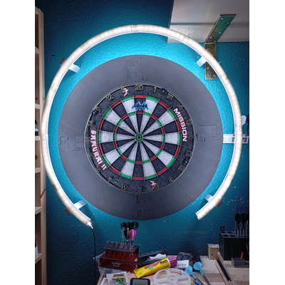 LED Dart Ring Licht 270° optional mit original Mission Torus LED Band
