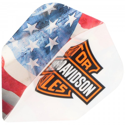 HARLEY DAVIDSON Dart Flights Weiß, Orange, Schwarz, 3 Stück