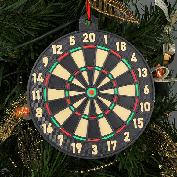Darts Christbaum-Anhänger personalisierbar als Geschenk Weihnachtsbaum-Schmuck Dartscheibe Dartboard, 2 image