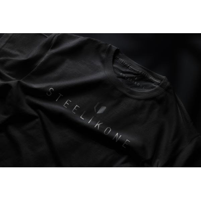 STEELIKONE T-Shirt - "PITCH BLACK SERIES", Farbe: Schwarz, Größe: S