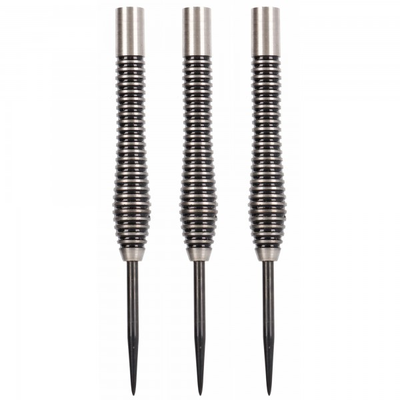 Steeldart Barrel Tropfenform silber schwarz, 85% Tungsten, 21gr