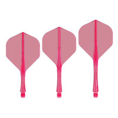 Caliburn SUP Flights - Moulded Flight & Shaft - Standard No2 Neon Pink, Länge: Kurz