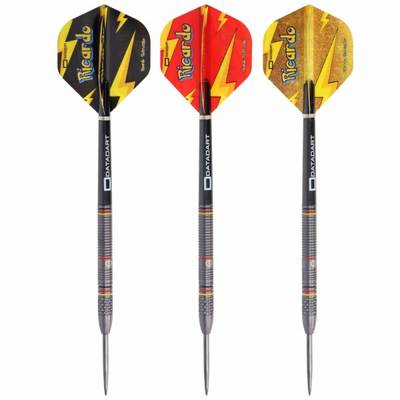 Ricardo Pietreczko Steeldarts, Pikachu, Black PVD, 90% Tungsten, 25 Gramm