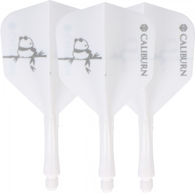 Caliburn SUP integrierte Dart Flights PANDA, No6, weiß