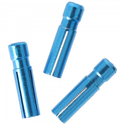 Flightschoner, Alu für Dartflights, azur blau, 3 Stück