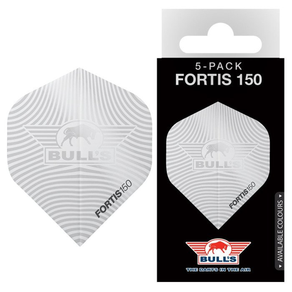 ​Bull's Fortis 150 Micron No.2 Flights | 5 Sets weiß