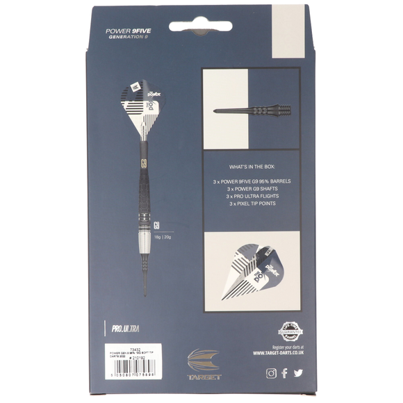Target Phil Taylor G9, 95% Tungsten, Softtip, 18 Gramm, 8 image