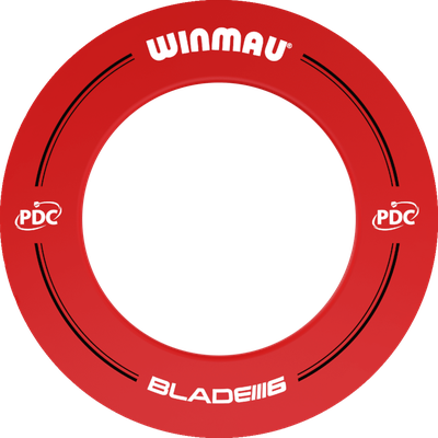 Winmau PDC Blade 6 Dartboard Surround, Farbe: Rot