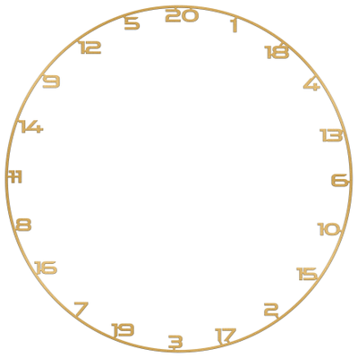 Bullet Custom Zahlenring Gold, Farbe: Gold