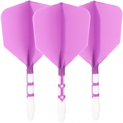 Cuesoul integrierte Dart Flights AK7, Standard M, lila weiß