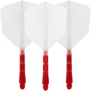 Cuesoul integrierte Dart Flights AK7, Standard M, transparent rot