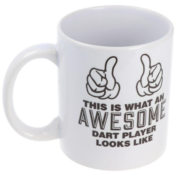 Tasse Dart Fantastisch, Tasse Awesome, Keramik weiß, 4 image