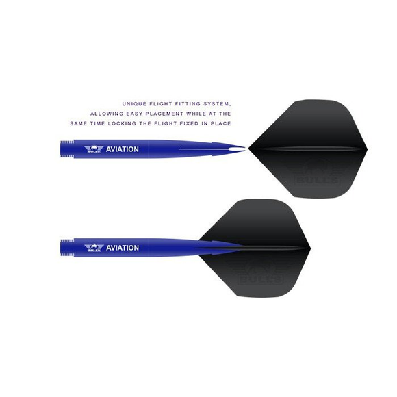 Bull's Aviation Aluminium Shafts Grey Aluminium, Shaft Länge: Intermediate, Farbe: Grau, 3 image