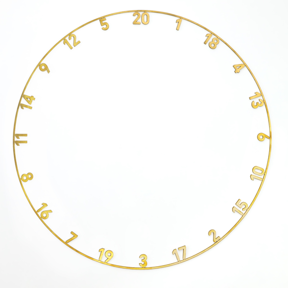 Precise180 | OnePiece Lasercut Number Ring | Gold, Farbe / Coating: Gold, 4 image